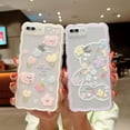 thumbnail image 4 of Compatible with iPhone 8 Plus/iPhone 7 Plus Case Cute Cartoon Floral Butterfly Design for Women Girls Aesthetic Kawaii Slim Soft TPU Transparent Cover for iPhone 7/8 Plus 5.5 inch (Purple), 4 of 7