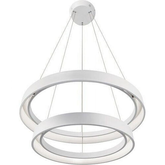 Elan Lighting Fornello 2 Light Round LED Pendant in White