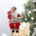 thumbnail image 1 of 13.7 inch Sitting Santa Claus Figurines Christmas Figure Decorations Hanging Xmas Tree Ornaments Santa for Doll Toy, 1 of 4
