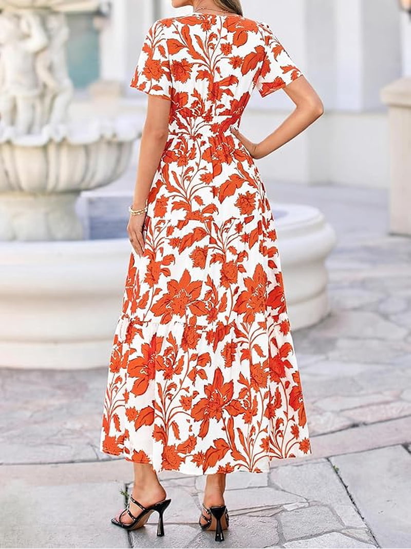 off the shoulder cotton maxi dress Waves in Blue | Flowy Maxi Dress Combined Color:Navy Melange Beach wear Waist 28 stretch up Ladies Dresses Cheap Summer