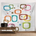 thumbnail image 2 of LALILO 4 Pcs Aqua Green Tapestry Colorful Spot Wall Hanging for Living Room Tablecloth Dorm 80"x60", 2 of 6
