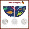 thumbnail image 3 of Sikiie Dinosaurs Nativity Christmas Tree Skirt, Jesus Christian Winter Holiday Tree Mat Decoration(30-48IN)36", 3 of 6