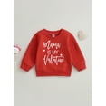 thumbnail image 2 of Toddler Baby Girl Boy Valentine 's Day Outfit Long Sleeve Crewneck Sweatshirt Pullover Tops Fall Clothes, 2 of 9