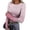 Light pink(Leopard Print;Cheetah Print), variant on Leopard Print Long Sleeve Shirts for Women Y2k Ribbed Fitted Slim Vintage Cheetah Tee Blouses Trendy Fall Basic Holiday Crew Neck Casual T-Shirts S