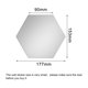 thumbnail image 2 of Kits De Calcomanías De Pegatinas De Pared De Espejo Hexagonal Extraíbles Para La Decoración Del Dormitorio De La Sala De Estar Del Hogar 12 Uds. Advancent HA046412-02, 2 of 5