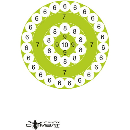 Lime Green Shooting Practice Paper Targets Rifle Firearm Target