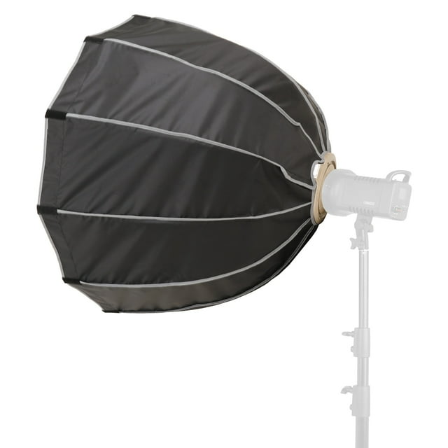 Parabolic Softbox, Folding Umbrella Softbox Compatible with Universal Bowen Mount, Portable Soft Lighting Diffuser with Nylon Bag for Studio Portrait Photography