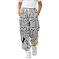 thumbnail image 3 of Hiijoy Boys Casual Sweatpants Loose Ice Cream Print Pants Fall Drawstring Pockets Pants, 3 of 6