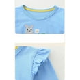 thumbnail image 4 of Bellafa Toddler Girl Long Sleeve Dress Stripe Flower Christmas Easter Cotton Casual Tunic Playwear Basic Shirt Party Dresses, 4 of 8