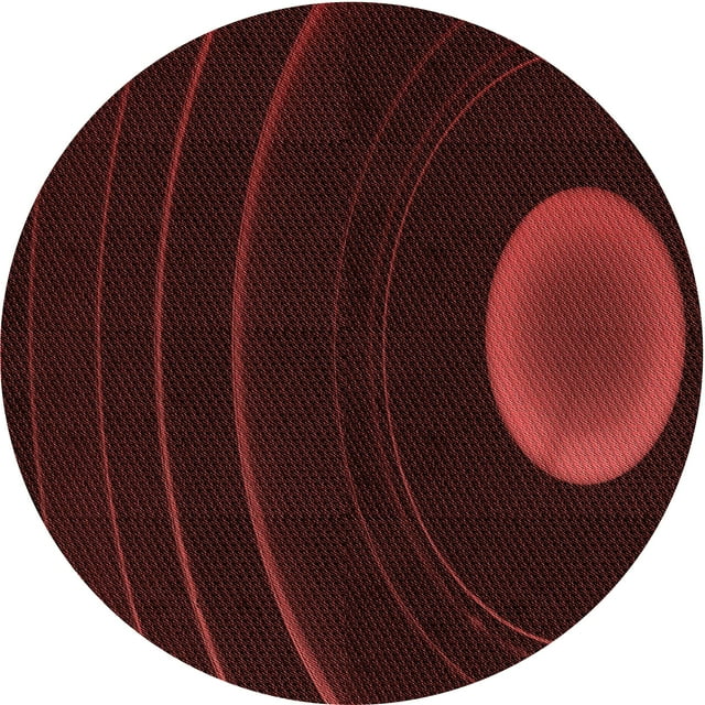 Ahgly Company Machine Washable Indoor Round Transitional Chocolate Brown Area Rugs, 8' Round