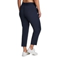 thumbnail image 2 of RBX Active Women's Plus Size Ribbed Side Woven Ankle Pant With Pockets, 2 of 4