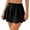 Black, variant on Floral Eyelet Cutout Flared Mini Skirt Women High Waist Stretch Nylon Swim Cover Up Skirt 1PC S-M-L-XL Plus Size Friendly