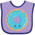 thumbnail image 3 of Inktastic Blue Donut Boys or Girls Baby Bib, 3 of 4