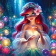 thumbnail image 1 of 5D DIY Princesa Ariel Arte Artesanía 40x40cm, 1 of 9