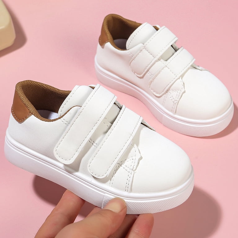 YunPes Toddler Boys Girls Skate Shoes Dual Hook & Loop Sneakers