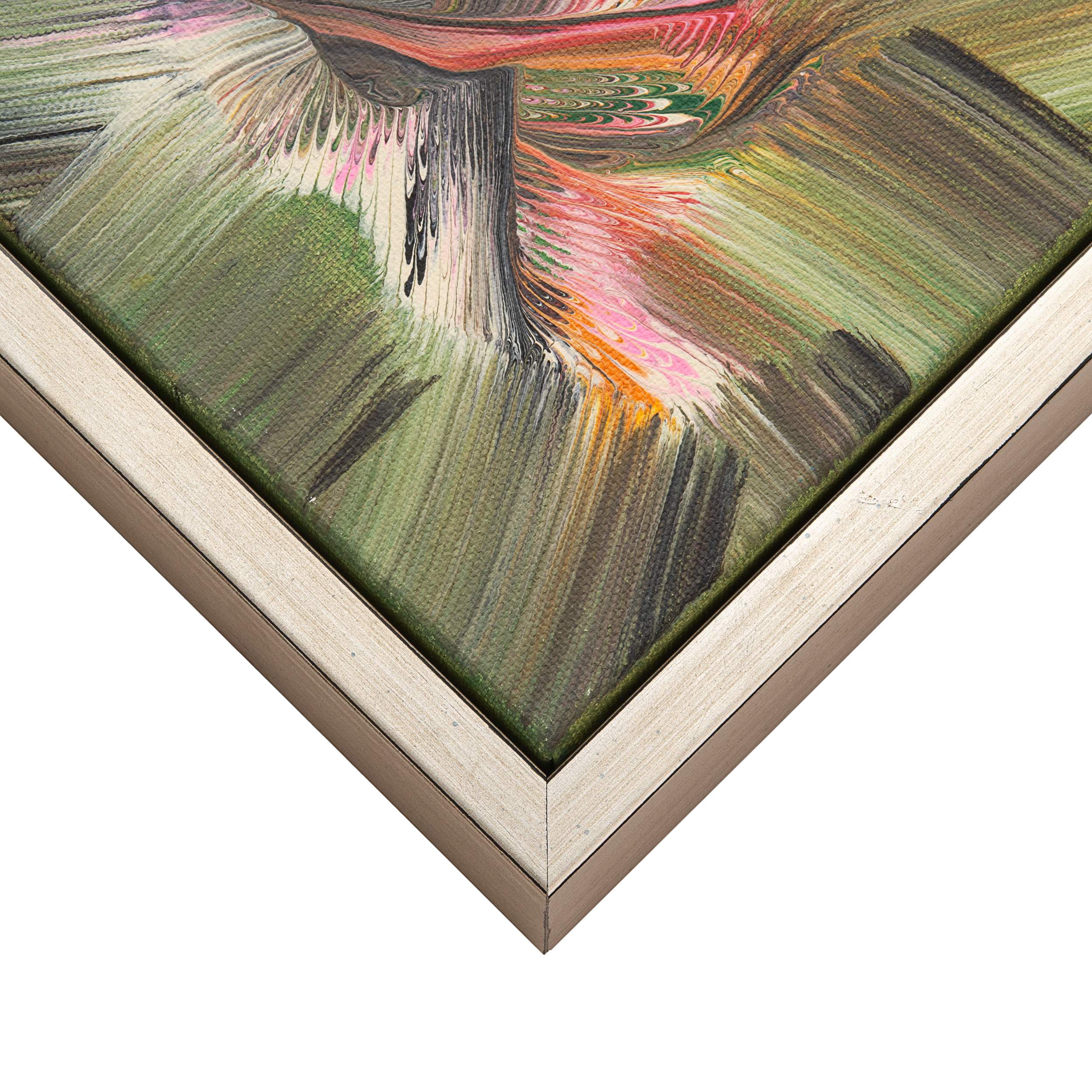 18x24 Canvas Frame White Solid Wood Floater Frame Width 1.75 Inches | Interior Frame Depth 1 1/8