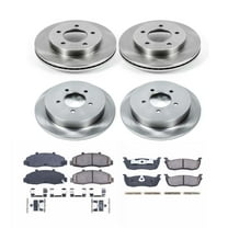 Ultimate Brakes Front and Rear Semi-Metallic Brake Pad and Rotor Kit with Hardware WM81022