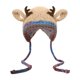 thumbnail image 1 of Gorro navideño de ciervo para guardar cosas, para adultos y niños, bonito y creativo gorro de reno de ganchillo. Caqui, 1 of 9