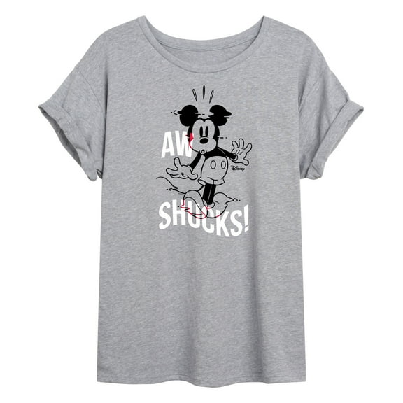 Disney - Mickey & Friends - Mickey Mouse - Aw Shucks - Women's Oversized T-Shirt