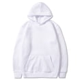 thumbnail image 4 of Oversized Hoodies for Women Casual Pullover Hooded Sweaters with Pockets Long Sleeve Graphic Sweatshirts Winter Loose Top (White 2XL), 4 of 7