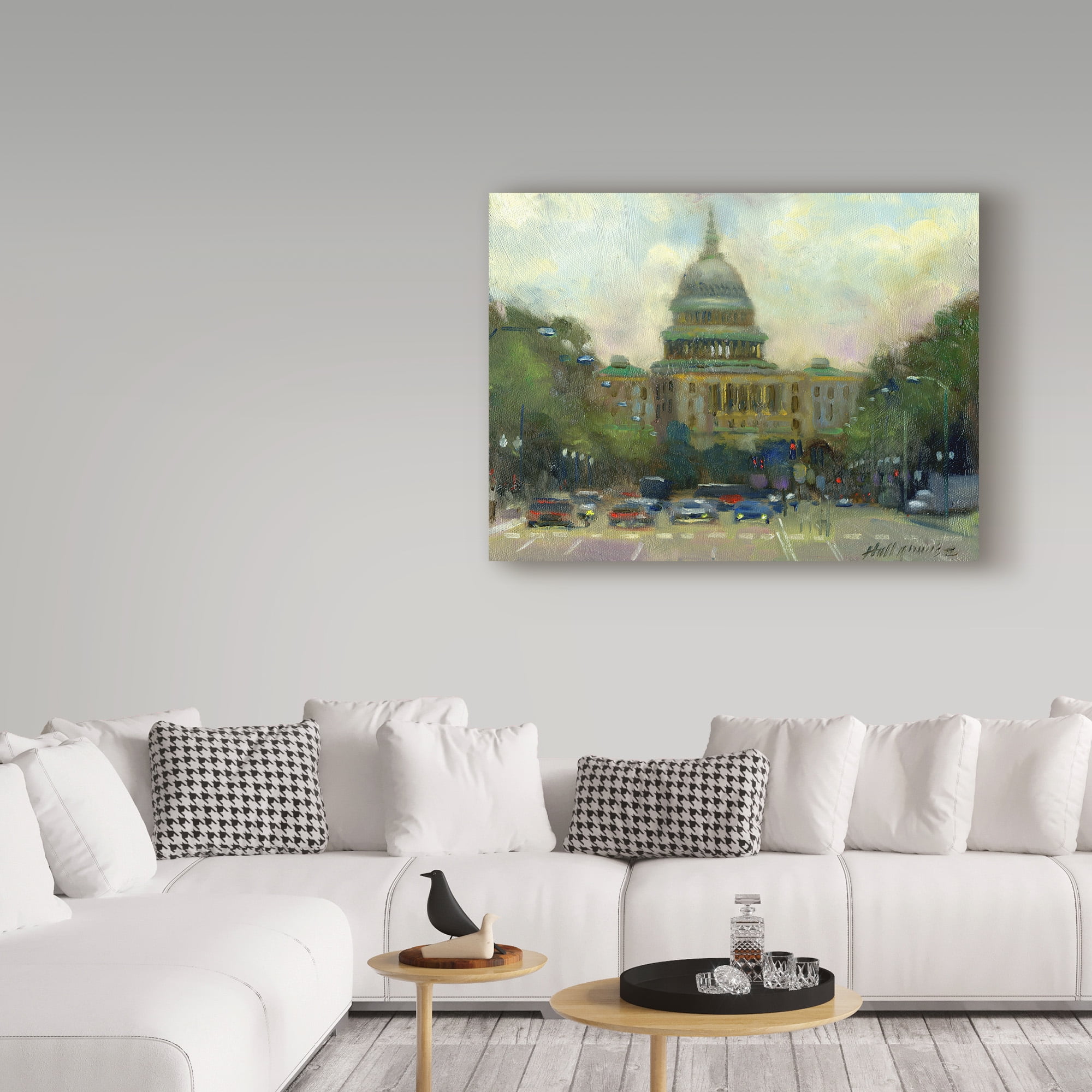 Trademark Fine Art 'U.S. Capitol' Canvas Art by Hall Groat Ii