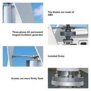 Home vertical-axis wind turbine generator with 24V voltage, rated at 1000W,  with a free MPPT controller. Suitable for various scenarios such as camping, RVs, rooftops, etc. Low wind speed start