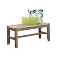 thumbnail image 4 of Alaterre Newport 40" Wood Bench with Rush Seat, 4 of 13