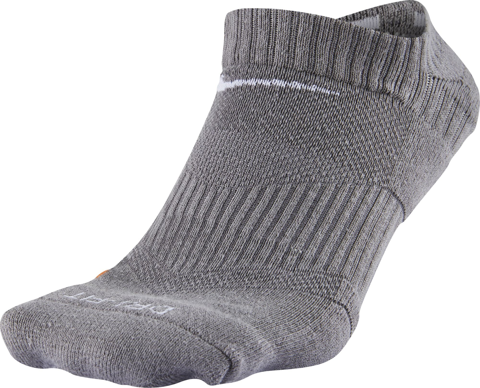 NEW Nike DriFit Performance NoShow Cool Gray Socks Men's Large