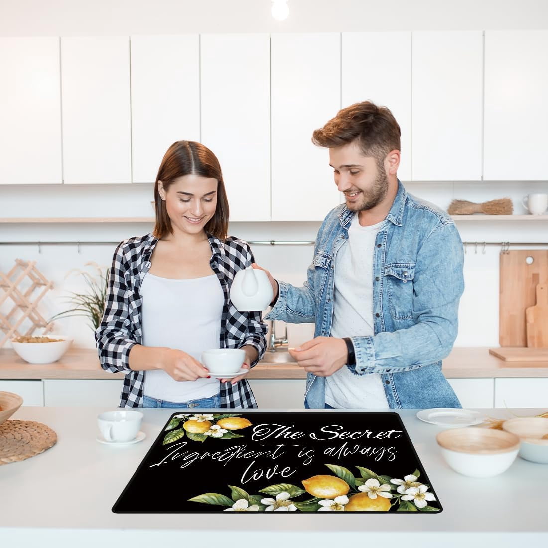 1set Electric Stove Cover 20.47x28.35" Stove Top Cover for Electric Stove Foldable Glass Cooktop Protector Non-Slip Top Protector Mat for Electric Stove Washer and Dryer (Lemon) Colorful