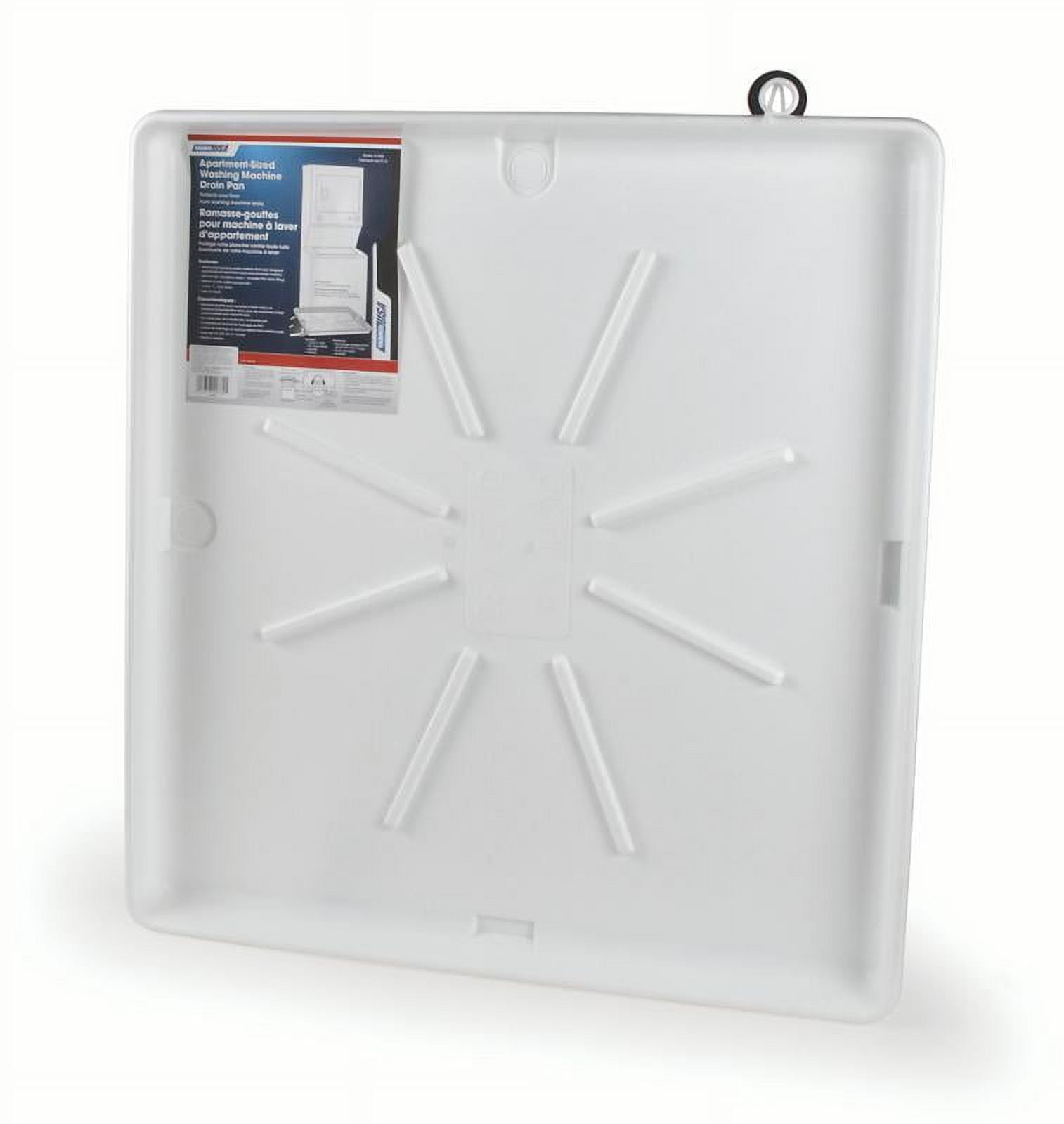 Camco Washing Machine Drain Pan with PVC Fitting - Measures 30" OD x 28" (20762)