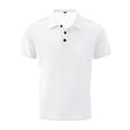 thumbnail image 2 of Capri Polo Shirts Men Ultra Comfortable Polo Shirt Textured Breathable Refreshing Casual Polo Shirts，2XL, 2 of 7