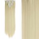 thumbnail image 1 of Typpkmm 7 Unids/Set 16 Clips ExtensióN De Cabello Negro Largo Liso Pelo Natural Ombre Peluca Fibra Resistente Al Calor Para Peinado De Mujer, 1 of 7