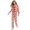 a-Red4773, variant on VNKIDY Women Family Matching Fashion Pajama Set With Ribbon Prints Long Sleeve Lapel Button Down Top Loose Fit Pants For Home Relaxing Fashionable Set