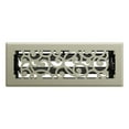 thumbnail image 3 of Imperial 3" x 10" Satin Nickel Steel Floor Register, Wonderland, 1-pk, 3 of 6