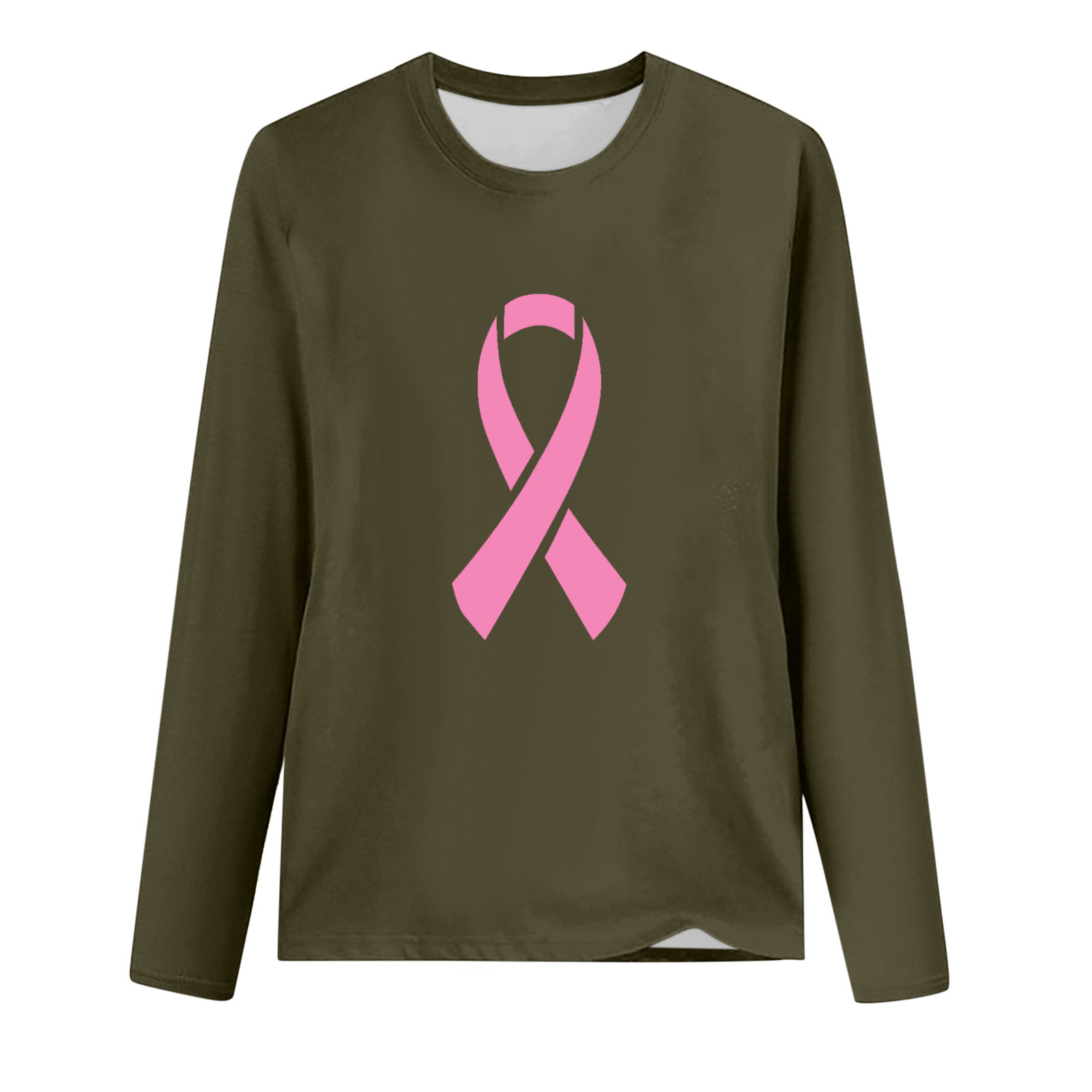 T-shirt Femme Ruban Rose - Sensibilisation Cancer Du Sein, Col Rond, Coupe Féminine, Tissu Doux