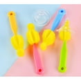 thumbnail image 4 of EeaseMX Juego de 12 cepillos de limpieza para biberones y chupetes (azul, verde, amarillo y rosa, 3 unidades cada uno), 4 of 8