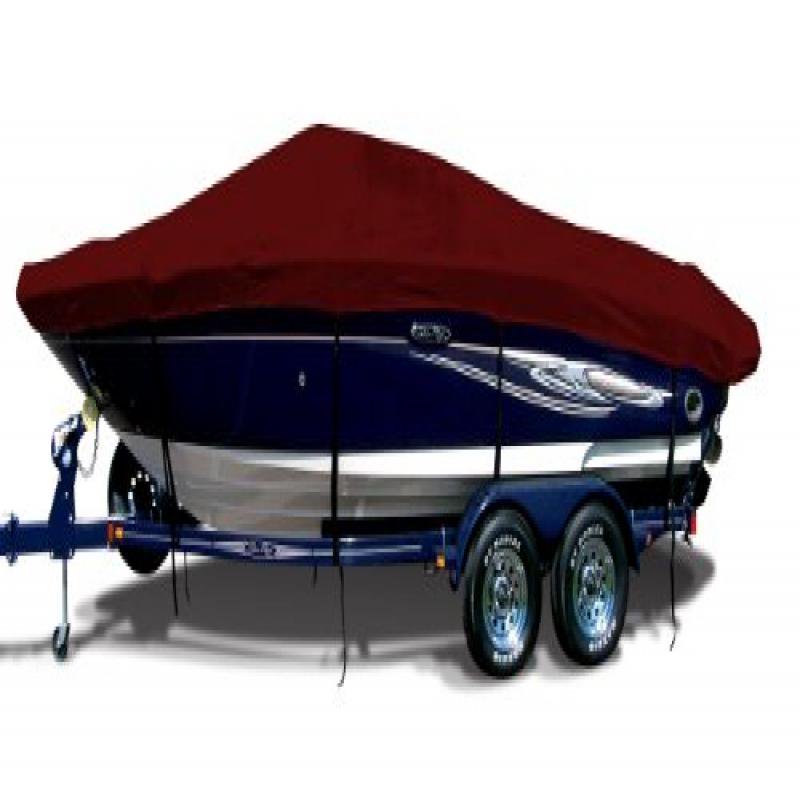 Burgundy Exact Fit Boat Cover Fitting 1984 Bayliner Capri 1900 Cg