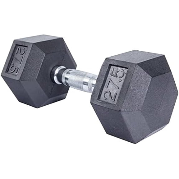 Rubber Coated Hex Dumbbell (27.5)$$Sport & Recreation Other
