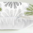 thumbnail image 6 of Throw Pillow Covers Decorative 12 X 20 Inches Pack of 2 Cozy Fleece Two-Tone Blooming Flowers Decorative Cushion Cases for Couch Bed Sofa Farmhouse Decoration Sage Green Grey, 6 of 6