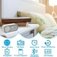 thumbnail image 3 of Reloj Despertador Digital LED con Radio FM y Altavoz Bluetooth, Modo de AtenuacióN de Brillo de 3 Niveles, Relojes de RepeticióN para DecoracióN, 3 of 5