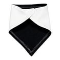 thumbnail image 3 of Premium Jersey Bandana Bib , White / Black, 3 of 3