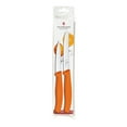 thumbnail image 1 of Victorinox Swiss Classic 2 Piece Utility Knife Set Wavy Edge Round Tip - Orange, 1 of 1
