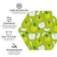 thumbnail image 4 of Disketp Green Apple Funny Coasters,6 Pcs Leather Coasters with Holder, Perfect Housewarming Hostess Gifts,Protect Furniture from Water Marks Scratch and Damage,Hexagon, 4 of 7