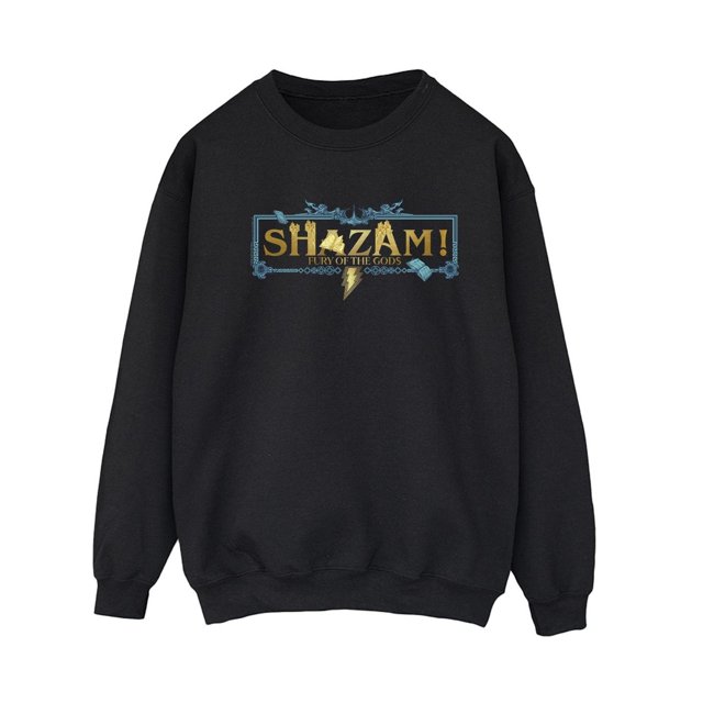 DC Comics Chandail en Molleton Logo Doré Shazam Fury Of The Gods pour Femmes