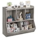 thumbnail image 1 of Yeshouse Estantería para Niños y Estantería para Almacenamiento de Juguetes Estante Múltiple con Gabinete Organizador para Cubículos para Niños y Niñas, Gris, 1 of 9