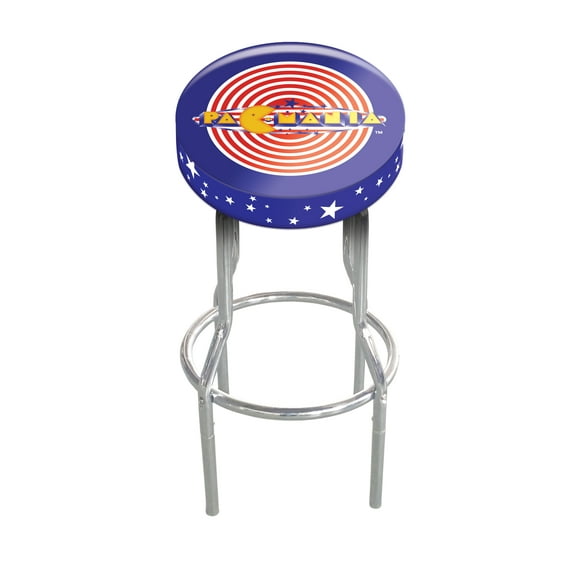 Pac Mania Adjustable 21.5" to 29.5" Retro Arcade Stool, Arcade1Up