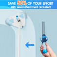 thumbnail image 3 of Enhanced Pool Vacuum Head with Direction-Control Swivel Handle, Stable-Maintain Spring, Vinyl Pool Vac with Wheels, Side Brush and Bottom Brush for Inground & Above Ground Pools, 3 of 5