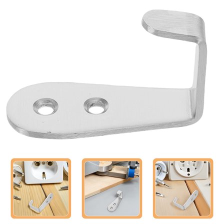 CIMAXIC 2Pcs Heavy Duty Metal Ladder Hooks Stainless Steel for Bunk Bed and Loft Ladder Support