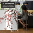 thumbnail image 5 of 4 ft. Short Double Sided Plum Blossom Canvas Folding Screen, 5 of 7