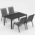 thumbnail image 5 of UDPATIO Patio Chairs Set of 5, Outdoor Dining Chairs High Back with All Weather Breathable Textilene, Metal Frame for Lawn Garden Backyard Deck,Dark Grey, 5 of 9